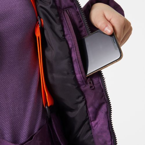 Куртка лижна дитяча Helly Hansen Stellar фіолетова 41762_670