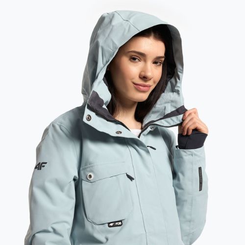 Куртка сноубордична жіноча 4F KUDS001 light blue