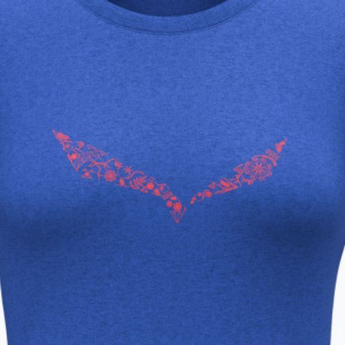 Футболка трекінгова жіноча Salewa Solid Dry блакитна 00-0000027019