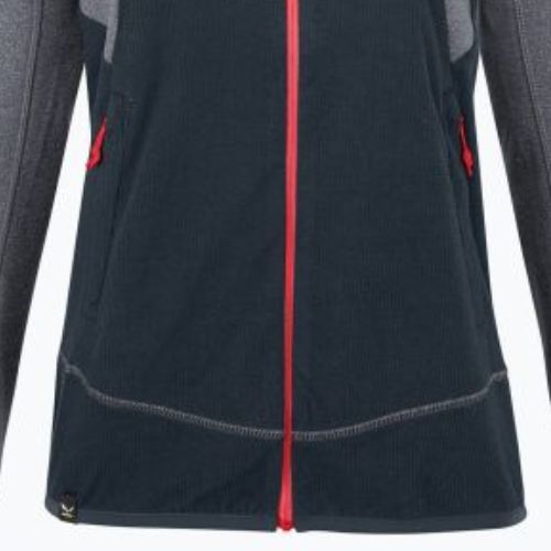 Флісова кофта жіноча Salewa Puez Hybrid PL FZ Hoody сіро-синя 00-0000027389