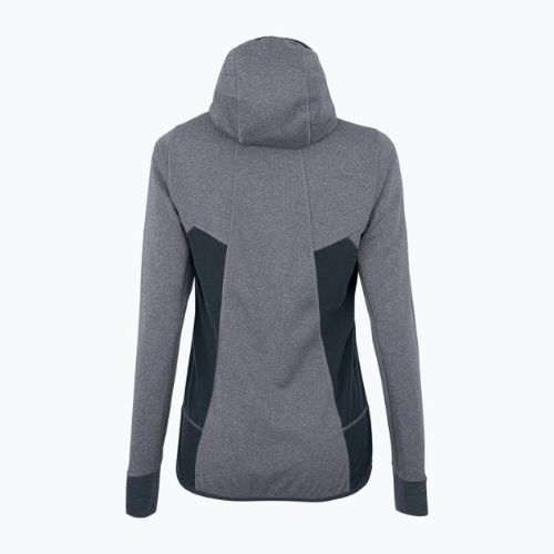 Флісова кофта жіноча Salewa Puez Hybrid PL FZ Hoody сіро-синя 00-0000027389
