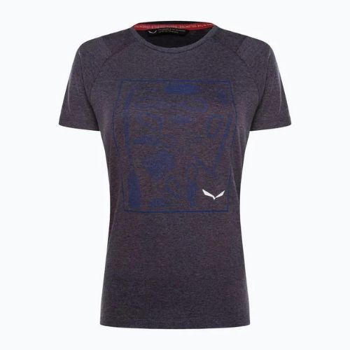 Футболка трекінгова жіноча Salewa Pure Box Dry синя 00-0000028379