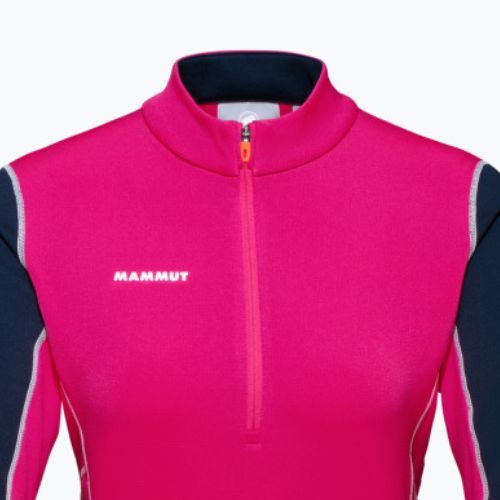 Кофта трекінгова жіноча Mammut Aenergy ML Half Zip Pull рожево-синя