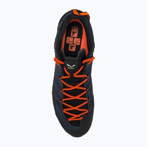 Кросівки для трекінгу чоловічі Salewa Wildfire 2 GTX чорно-блакитні 00-0000061414