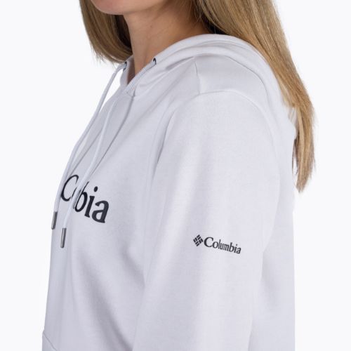 Кофта трекінгова жіноча Columbia Logo Hoodie white