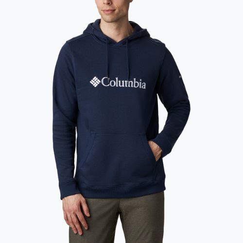 Кофта трекінгова чоловіча Columbia CSC Basic Logo II Hoodie collegiate navy/csc branded logo