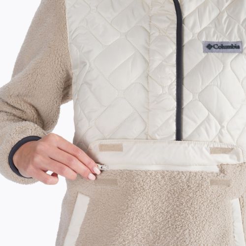 Кофта трекінгова жіноча Columbia Sweet View Fleece Hooded chalk/ancient fossil