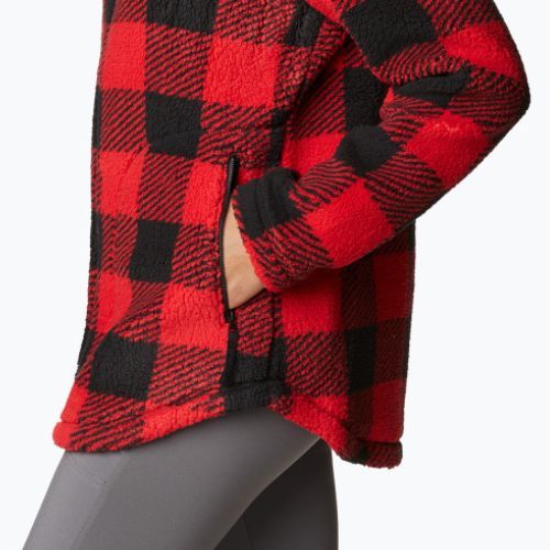 Кофта трекінгова жіноча Columbia West Bend Full Zip red lily check print