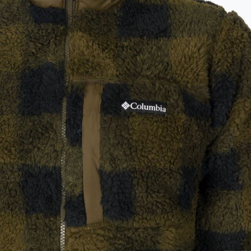 Кофта трекінгова чоловіча Columbia Winter Pass Print Fleece olive green check