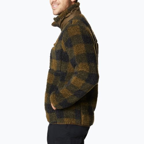 Кофта трекінгова чоловіча Columbia Winter Pass Print Fleece olive green check
