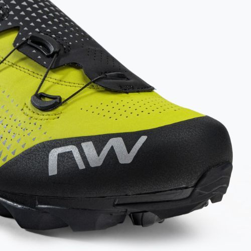 Кросівки велосипедні МТВ чоловічі Northwave Celsius XC ARC. GTX yellow fluo/black