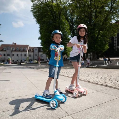 Самокат триколісний дитячий HUMBAKA Fun рожевий HBK-KS001