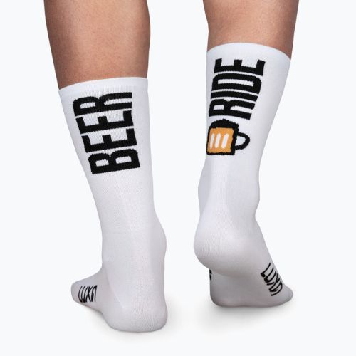 Велошкарпетки Luxa Beer Ride білі LAM21SBRWS1