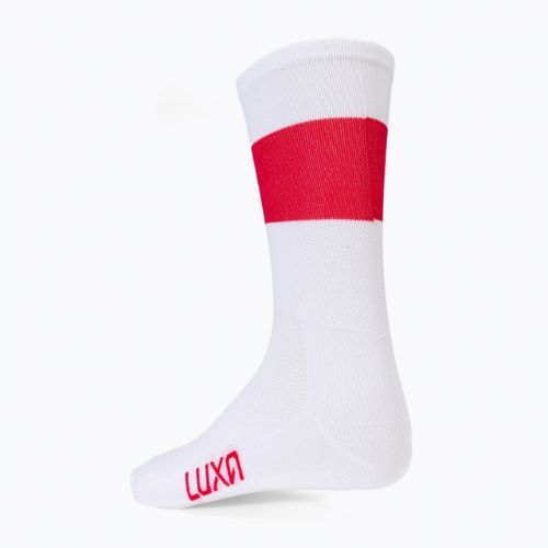 Велошкарпетки Luxa Flag біло-червоні LAM21SPFS