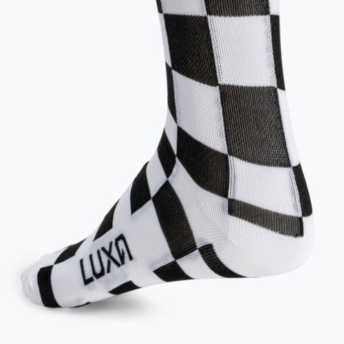 Велошкарпетки Luxa Squares чорно-білі LUHE21SSQS