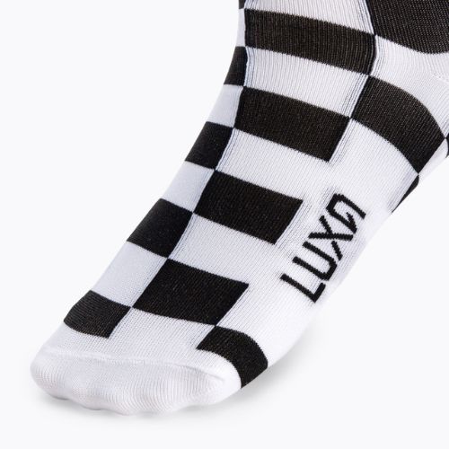 Велошкарпетки Luxa Squares чорно-білі LUHE21SSQS