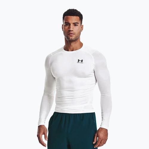 Футболка лонгслів чоловіча Under Armour Ua Hg Armour Comp LS біла 1361524-100