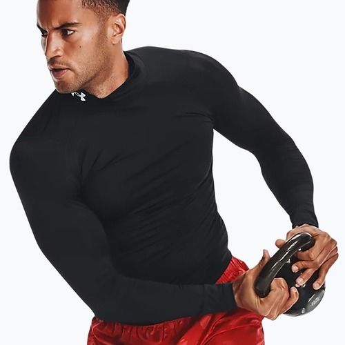 Футболка лонгслів чоловіча Under Armour Ua Hg Armour Comp Mock чорна 1369606-001