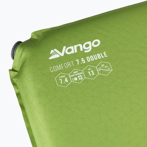 Килимок самонадувний Vango Comfort Double 7,5 cm зелений SMQCOMFORH09A05