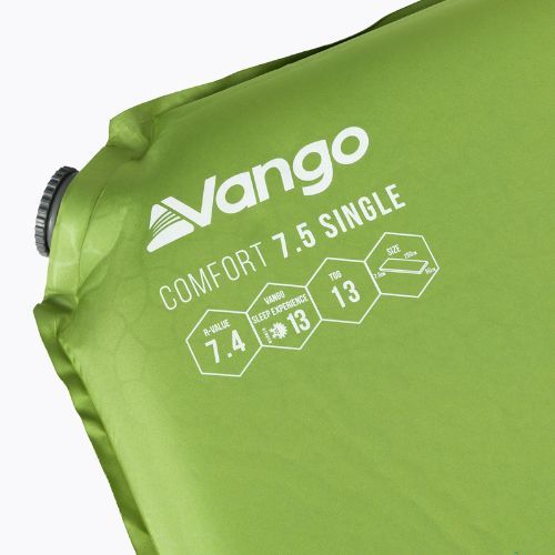 Килимок самонадувний Vango Comfort Single 7,5 cm зелений SMQCOMFORH09A12