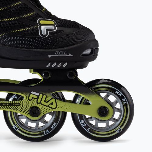 Роликові ковзани дитячі FILA Wizy Alu black/lime