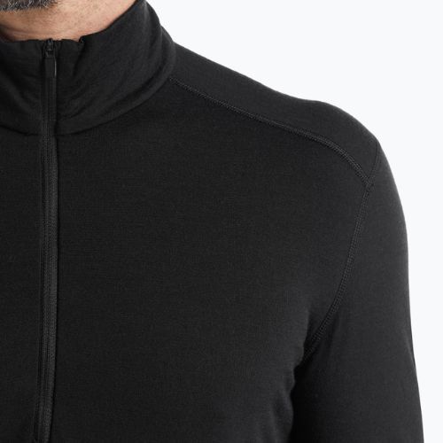 Термокофта чоловіча icebreaker 200 Oasis Half Zip black