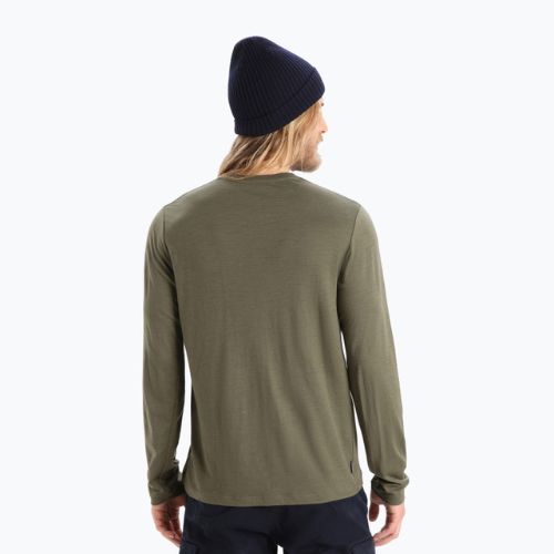 Лонгслів трекінговий чоловічий icebreaker Tech Lite II Skiing Yeti loden