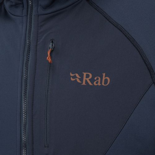 Флісова кофта чоловіча Rab Superflux Hoody блакитна QFE-89-DI