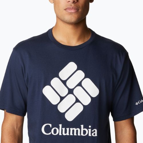 Футболка трекінгова чоловіча Columbia CSC Basic Logo collegiate navy/csc stacked logo