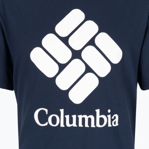 Футболка трекінгова чоловіча Columbia CSC Basic Logo collegiate navy/csc stacked logo