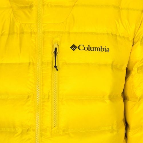 Пуховик чоловічий Columbia Pebble Peak Down Hooded laser lemon