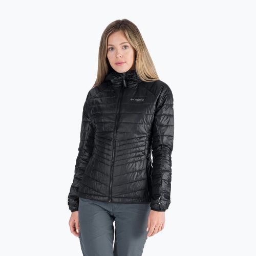 Пуховик жіночий Columbia Platinum Peak Hooded black