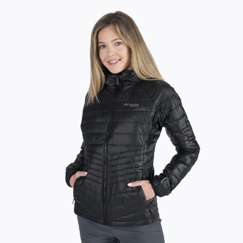 Пуховик жіночий Columbia Platinum Peak Hooded black