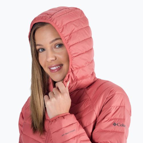 Пуховик жіночий Columbia Powder Lite Hooded dark coral