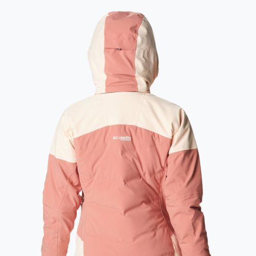 Куртка лижна жіноча Columbia Powderkeg III Down dark coral/peach blossom