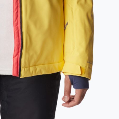 Куртка лижна жіноча Columbia Snow Slab Blackdot neon sunrise/sun glow/nocturnal