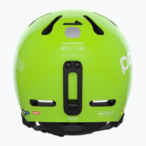 Шолом лижний дитячий POC POCito Fornix MIPS fluorescent yellow/green
