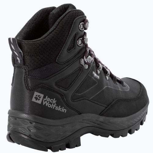 Черевики для трекінгу чоловічі Jack Wolfskin Rebellion Guide Texapore Mid чорні 4053791