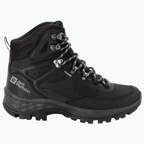 Черевики для трекінгу чоловічі Jack Wolfskin Rebellion Guide Texapore Mid чорні 4053791