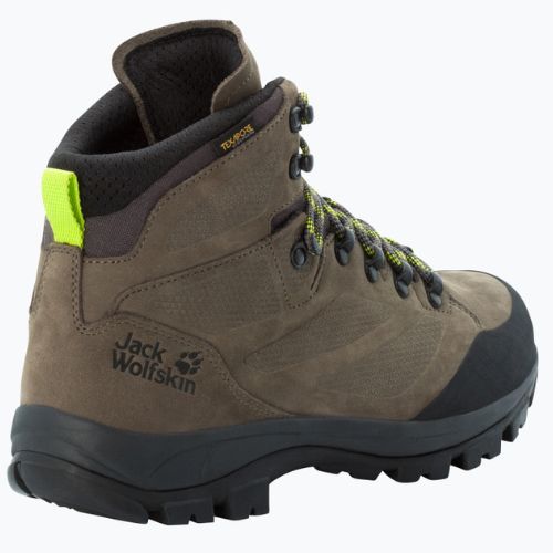 Черевики для трекінгу чоловічі Jack Wolfskin Rebellion Texapore Mid хакі 4051171