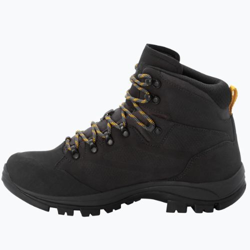 Черевики для трекінгу чоловічі Jack Wolfskin Rebellion Texapore Mid чорні 4051171