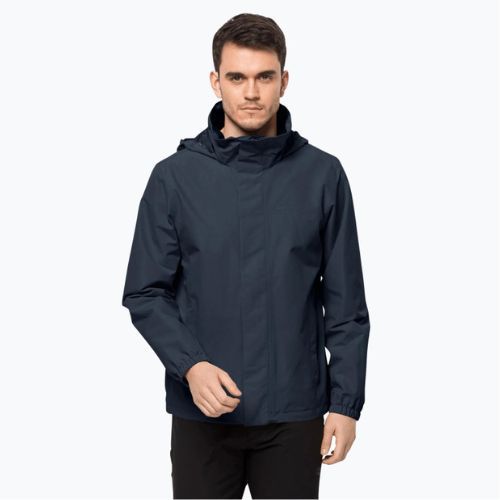 Куртка дощовик чоловіча Jack Wolfskin Stormy Point 2L синя 1111142_1010