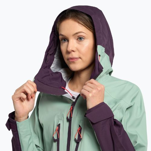 Куртка для скітуру жіноча Jack Wolfskin Alpspitze 3L зелена 1115201