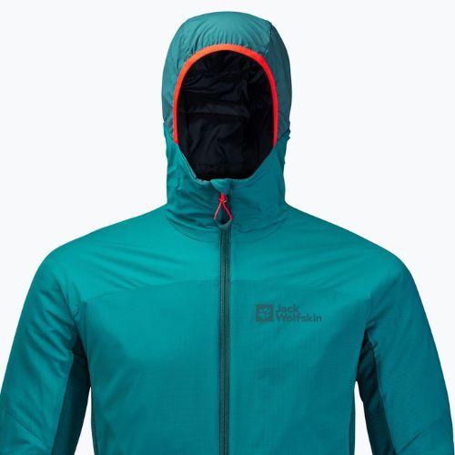 Куртка для скітуру чоловіча Jack Wolfskin Alpspitze Ins Hoody зелена 1206781_1124