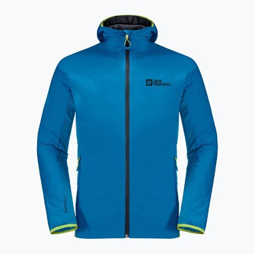 Куртка для скітуру чоловіча Jack Wolfskin Alpspitze Ins Hoody блакитна 1206781_1361