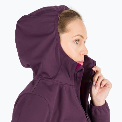 Куртка софтшел жіноча Jack Wolfskin Windhain Hoody фіолетова 1307481