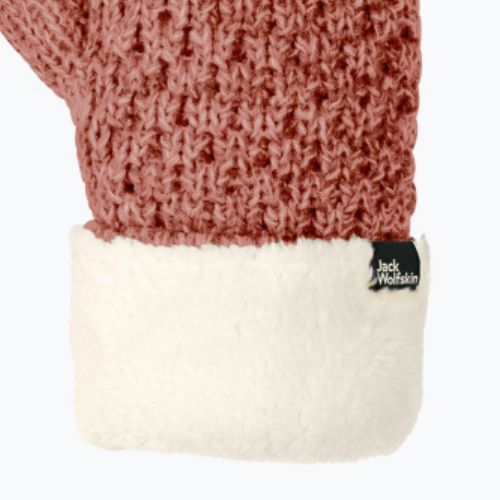 Рукавиці зимові жіночі Jack Wolfskin Highloft Knit червоні 1908001_3067_003