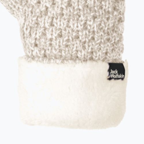 Рукавиці зимові жіночі Jack Wolfskin Highloft Knit бежеве 1908001_5062_003