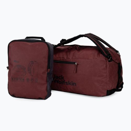 Сумка туристична Jack Wolfskin Traveltopia Duffle 45 l бордова 2010801_2185