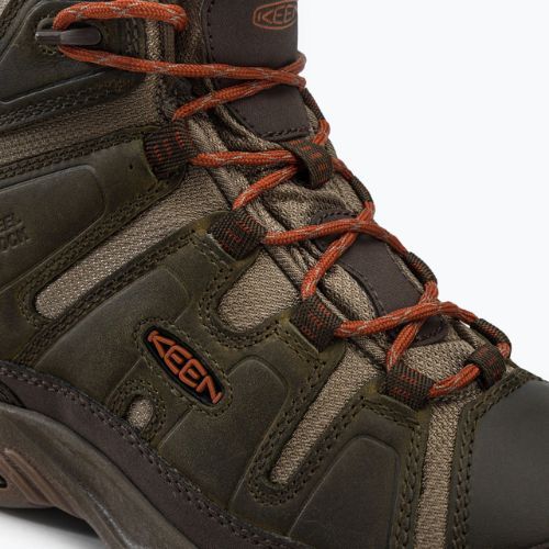 Черевики для трекінгу чоловічі KEEN Circadia Mid Wp зелено-коричневі 1026766